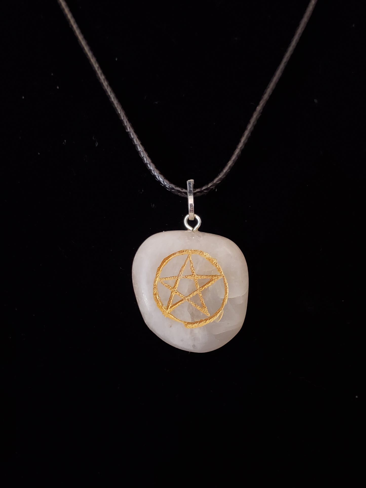 Moonstone Pentacle Necklace