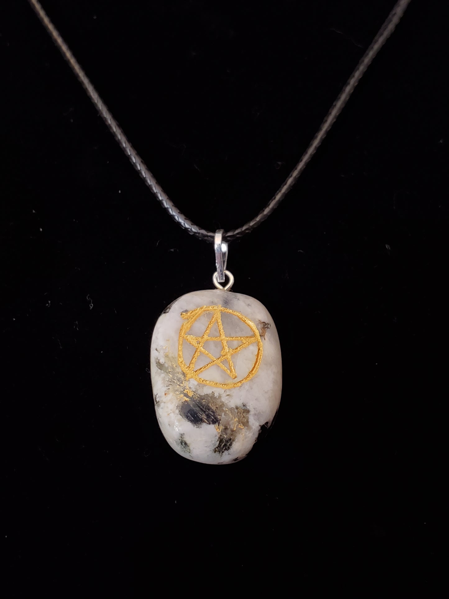 Moonstone Pentacle Necklace